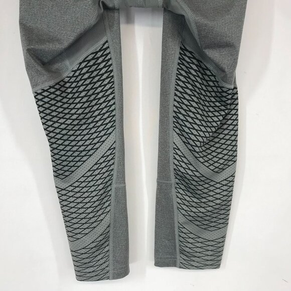 NIKE PRO -MEN'S MEDIUM - GRAY POLYESTER BLEND 3/4 TIGHTS - 801225-091 - Picture 6 of 9